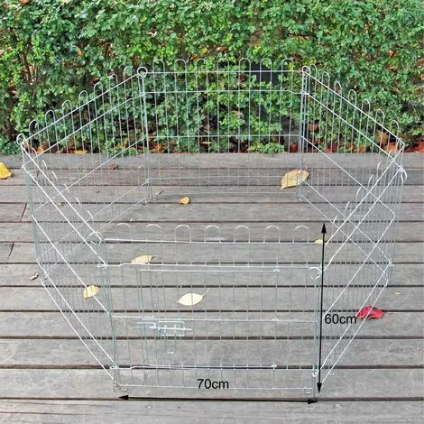 WILTEC Parc Pour Chiens Enclos Pour Chiots 6 Pièces 70x60 Cm Par élément Cage Pour Animaux Domestiques 4 WILTEC Parc Pour Chiens Enclos Pour Chiots 6 Pièces 70x60 Cm Par élément Cage Pour Animaux Domestiques – Image 4
