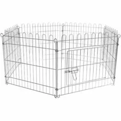 WILTEC Parc Pour Chiens Enclos Pour Chiots 8 Pièces 80x75 Cm Par élément Cage Pour Animaux Domestiques