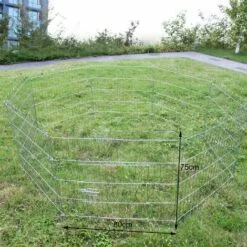 WILTEC Parc Pour Chiens Enclos Pour Chiots 8 Pièces 80x75 Cm Par élément Cage Pour Animaux Domestiques -Poulailler et élevage de la basse-cour Soldes Magasin 6273253 3