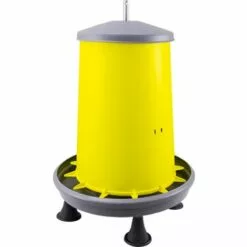 CHEMIN DES POULAILLERS Mangeoire À Trémie Poule Tige Métal Et Pieds 15kg - River Systems