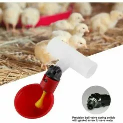 GroupM Bol à Boire Poulet Par Défaut 5 Pièces Avec Bol à Boire Automatique Mangeoire à Pigeon Pour Oiseaux D'élevage -Poulailler et élevage de la basse-cour Soldes Magasin 63894517 3