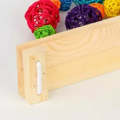 ROSIER Balançoire De Poulet En Bois Naturel (39.5 X 7 X 1.2) Avec Corde De Ficelle De 1,2 Mètre, Jouets De Perroquet Suspendus à Balançoire De Support De Poulet,VEBTles -Poulailler et élevage de la basse-cour Soldes Magasin 64001697 3