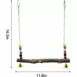 BAICCCF Accessoire Poulailler Lot De 2 Jouets De Balançoire De Poulet En Bois Naturel, Jouet De Support En Bois De Poulet, Accessoires De Poulailler, Jouet De Balançoire De Perruche De Poulet Pour Poules De Poulet, Perruche, Entraînement D'oiseaux -Poulailler et élevage de la basse-cour Soldes Magasin 64107295 5