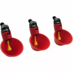 MEZHENG Abreuvoir Automatique Pour Poulets / Volaille / Abreuvoir Avec Tasses Arrosoirs Bols En Plastique Rouge Arrière-cours Poulet Troupeau Canard Oiseau Mangeoire Paquet De 6 -Poulailler et élevage de la basse-cour Soldes Magasin 64119561 5