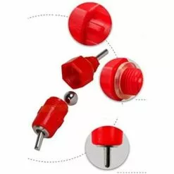 ARC-EN-CIéL 2 Pcs Eau Tetine Poulet Alimentateur Fournitures De Volaille Poule Vis Dans Le Style -Arcenciél -Poulailler et élevage de la basse-cour Soldes Magasin 64127604 3