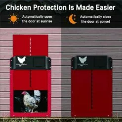 SLBRILLèRE Porte Poulailler Automatique Avec Capteur De Lumière - Poulailler Entièrement étanche En Porte De Poulailler à Induction -Poulailler et élevage de la basse-cour Soldes Magasin 64137575 5