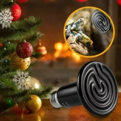 CARILLONSàVENT 100W Émetteur Radiateur Animaux Ampoule Infrarouge Chauffage En Céramique,Lampe De Reptile Pour Amphibiens, Serpent, Oiseaux,Tortue, Chat, Chien Carivent -Poulailler et élevage de la basse-cour Soldes Magasin 64138912 5