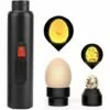 CARILLONSàVENT Mire Oeuf Lampe Mire Oeuf Testeur D'oeufs, Lumière LED Pour Vérifier L’Incubation D’Oeuf Portable Incubateur D'oeufs De Cane Lampe De Poche Batterie Pour Volaille Carivent