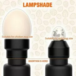 CARILLONSàVENT Mire Oeuf Lampe Mire Oeuf Testeur D'oeufs, Lumière LED Pour Vérifier L’Incubation D’Oeuf Portable Incubateur D'oeufs De Cane Lampe De Poche Batterie Pour Volaille Carivent -Poulailler et élevage de la basse-cour Soldes Magasin 64138985 4