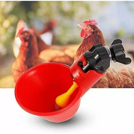 CARILLONSàVENT 5 Pcs En Abreuvoir Poules, Tasses Automatiques Automatique Chicken Acier Inoxydable Eau Côté Horizontal Mamelons Poulet Volaille Lapin Buveur Abreuvoir Nipple (Bol à Eau à Vis Fixe) Carivent 1 CARILLONSàVENT 5 Pcs En Abreuvoir Poules, Tasses Automatiques Automatique Chicken Acier Inoxydable Eau Côté Horizontal Mamelons Poulet Volaille Lapin Buveur Abreuvoir Nipple (Bol à Eau à Vis Fixe) Carivent