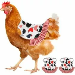REGALI Selle De Poulet, 2 Pièces De Selle De Poulet Tablier De Poule Ailes Protecteur De Plumes Protection élastique Fournitures De Volaille Pour Animaux De Compagnie (8,7 X 6,7 Pouces)