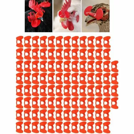 SLBRILLèRE Lunettes D'oeil Poulet Anti-pecking Poulets Goggles Équipement Agricole Pour Poulets 100pcs Rouge Pour Usage De Compagnie 1 SLBRILLèRE Lunettes D'oeil Poulet Anti-pecking Poulets Goggles Équipement Agricole Pour Poulets 100pcs Rouge Pour Usage De Compagnie