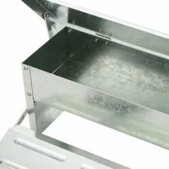 Randaco Mangeoire Automatique Avec Couvercle Distributeur Automatique Auge Auge D’alimentation Résistante Aux Intempéries 5kg - Argent -Poulailler et élevage de la basse-cour Soldes Magasin 64375841 4