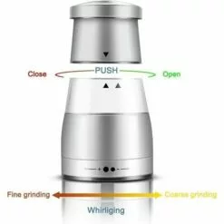 PESCE Moulin à Poivre Ou Sel Manuel Et élégant Avec Réglage De La Mouture, Bonne Prise En Main, Corps En Acier Inoxydable Et Réservoir Grande Capacité 2 -Poulailler et élevage de la basse-cour Soldes Magasin 64521671 3