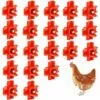 REGALOS Lot De 20 Tétines De Poulet à Montage Latéral Horizontal Pour Volaille, Tétine D'abreuvoir à L'extérieur Pour Poulet, Canard, Caille Et Autres Volailles (20)