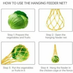 REGALI Poulet Légumes Corde Sac, Volaille Porte-Fruits Poulet Chou Mangeoire Traiter Outil D'alimentation Avec Crochet Pour Poules Poulailler Jouet Pour Poule Oie Canard Grands Oiseaux -Poulailler et élevage de la basse-cour Soldes Magasin 64546248 4