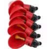 5pcs Automatique Volaille Eau Tasses À Bol Bol En Plastique Poulet Poule Oiseau Auto Buveur Abreuvoir D'alimentation 56Vingt