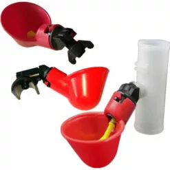 5pcs Automatique Volaille Eau Tasses À Bol Bol En Plastique Poulet Poule Oiseau Auto Buveur Abreuvoir D'alimentation 56Vingt -Poulailler et élevage de la basse-cour Soldes Magasin 64938039 5