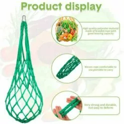 SLBRILLèRE Lot De 2 Sacs à Cordes Pour Poulet Et Légumes - Support Pour Fruits De Volaille - Mangeoire à Chou - Outil D'alimentation - Xylophone - Jouet Pour Poules Et Poules -Poulailler et élevage de la basse-cour Soldes Magasin 65032334 4