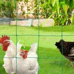 IDMARKET Kit Clôture électrifiable Filet à Poules 24 M Avec Porte 9 Piquets Double Pointe -Poulailler et élevage de la basse-cour Soldes Magasin 65389230 5