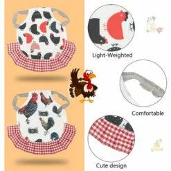 REGALI Lot De 4 Tabliers De Poule De Selle De Poule Standard Avec Protection De L'aile Arrière De La Volaille à Bande élastique (Noir) -Poulailler et élevage de la basse-cour Soldes Magasin 65681173 4