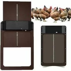 DONTODENT 2022new Porte De Poulailler Automatique Porte De Poulailler à Détection De Lumière Pleine Porte De Poulailler Porte De Poulailler Multi-modes Porte De Poulet Automatique