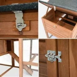 ALICE'S GARDEN Poulailler En Bois GELINE. 4 Poules. Cage à Poule Avec Enclos - Bois -Poulailler et élevage de la basse-cour Soldes Magasin 6741122 3