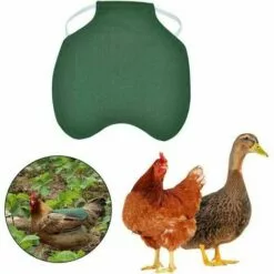 TANèTUE Tablier De Poulet À Sangle Unique/Gilet De Selle Protection De L'aile De Canard De Poule Vestes 5pcs-vert