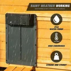 DONTODENT 2022new Porte De Poulailler Automatique Porte En Plastique Pleine Détection De Lumière Porte De Poulailler Porte De Poulailler - -Poulailler et élevage de la basse-cour Soldes Magasin 67436073 4