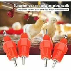 OUSUDELA 20pcs Automatique Tétine Abreuvoir Poule Volaille Poulet Canard Poule Distributeur D'eau Le Style Vis à Vis élevage Alimentation Du Bétail Abreuver équipement RougeÉquipement Pour Bétail 8 OUSUDELA 20pcs Automatique Tétine Abreuvoir Poule Volaille Poulet Canard Poule Distributeur D'eau Le Style Vis à Vis élevage Alimentation Du Bétail Abreuver équipement RougeÉquipement Pour Bétail -Poulailler et élevage de la basse-cour Soldes Magasin 67497355 4