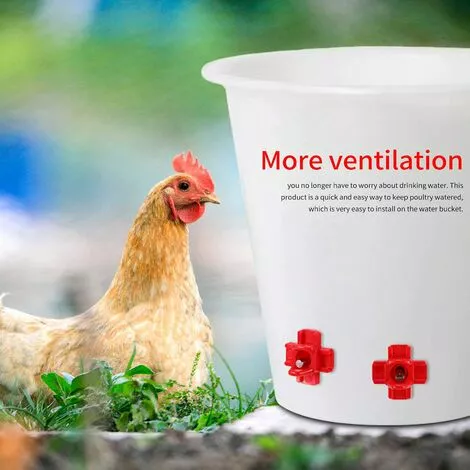 OUSUDELA Tétine à Eau De Volaille, Abreuvoir Automatique Pour Tétine De Poulet Avec Montage Latéral Horizontal, Abreuvoir Pour Poulets Deau, Lot De 12 3 OUSUDELA Tétine à Eau De Volaille, Abreuvoir Automatique Pour Tétine De Poulet Avec Montage Latéral Horizontal, Abreuvoir Pour Poulets Deau, Lot De 12 – Image 3