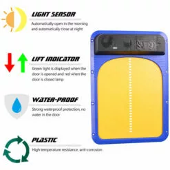 LADACèE Porte De Poulailler Automatique Porte De Poulailler Automatique Sensible à La Lumière, Minuterie D'ouverture Retardée Du Soir Et Du Matin -Poulailler et élevage de la basse-cour Soldes Magasin 67596928 5
