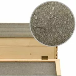 MAISONCHIC Poulailler Enclos Cage Extérieure Pour Poulets - Bois De Pin Massif 178x67x92 Cm -Poulailler et élevage de la basse-cour Soldes Magasin 67652320 5