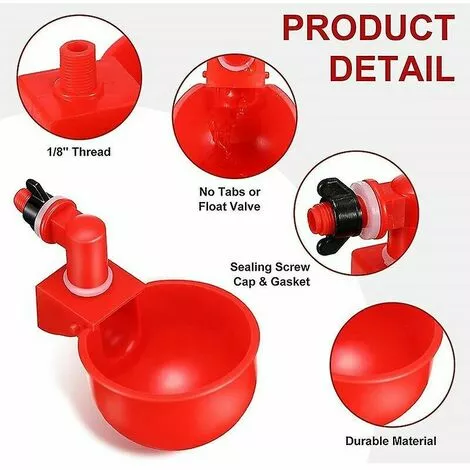 ENLENK Abreuvoirs Automatiques De Poulet, Bols, Abreuvoirs De Volaille De Ferme - 2pcs 2 ENLENK Abreuvoirs Automatiques De Poulet, Bols, Abreuvoirs De Volaille De Ferme - 2pcs – Image 2