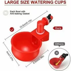 ENLENK Abreuvoirs Automatiques De Poulet, Bols, Abreuvoirs De Volaille De Ferme - 2pcs 7 ENLENK Abreuvoirs Automatiques De Poulet, Bols, Abreuvoirs De Volaille De Ferme - 2pcs -Poulailler et élevage de la basse-cour Soldes Magasin 68011622 3