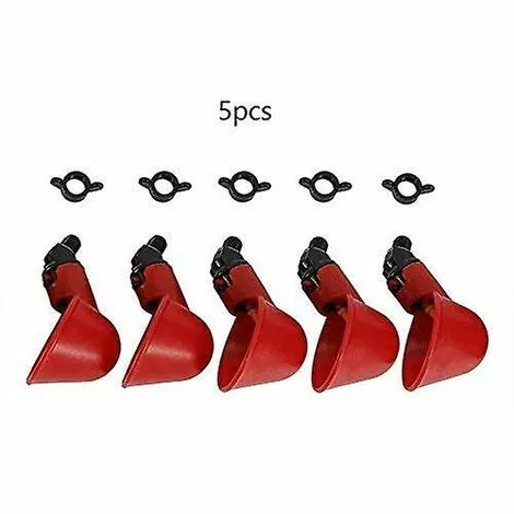 ZHUOXUAN Abreuvoir De Volaille 5 Pièces, Abreuvoir De Poulet, Abreuvoir De Poulet Automatique 2 ZHUOXUAN Abreuvoir De Volaille 5 Pièces, Abreuvoir De Poulet, Abreuvoir De Poulet Automatique – Image 2