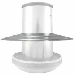 POULAILLER DIRECT Auvent Galvanisé Pour Mangeoire Volailles 26kg - River Systems