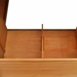 VidaXL Poulailler D'extérieur Avec 1 Nichoir Bois - Brun -Poulailler et élevage de la basse-cour Soldes Magasin 732610 4