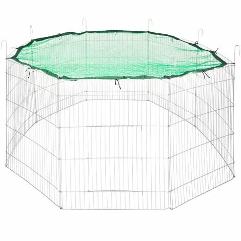TECTAKE Parc D'Extèrieur Grillag? ? Lapins Et Petits Rongeurs + 1 Filet De Protection 204 Cm ? Vert - Vert 1 TECTAKE Parc D'Extèrieur Grillag? ? Lapins Et Petits Rongeurs + 1 Filet De Protection 204 Cm ? Vert - Vert