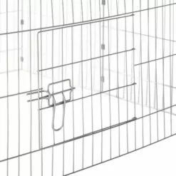 TECTAKE Parc D'Extèrieur ? Lapins Et Petits Rongeurs Avec 1 Toit En Métal 180 Cm X 75 Cm X 75 Cm Noir - Noir -Poulailler et élevage de la basse-cour Soldes Magasin 7514462 4