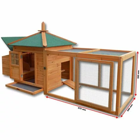 WILTEC Abri Pour Rongeurs Clapier Poulailler Petits Animaux Espace Libre 2 WILTEC Abri Pour Rongeurs Clapier Poulailler Petits Animaux Espace Libre – Image 2