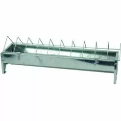 FLAMINGO Mangeoire Galvanisée Pour Poules 50 Cm