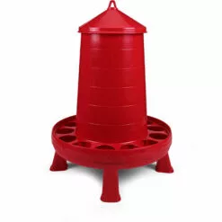 POULAILLER DIRECT Mangeoire Avec Poignée Et Pieds 16 Kg Deluxe - Rouge