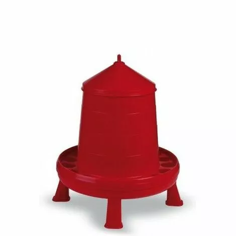 POULAILLER DIRECT Mangeoire Avec Anse Et Pieds 8kg Deluxe - Rouge 2 POULAILLER DIRECT Mangeoire Avec Anse Et Pieds 8kg Deluxe - Rouge – Image 2