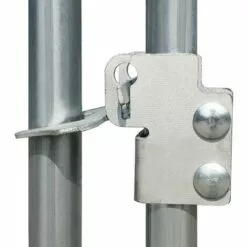 VidaXL Cage Extérieure Pour Poulets Acier Galvanisé 2 X 2 X 1,92 M - Argent -Poulailler et élevage de la basse-cour Soldes Magasin 9356968 4